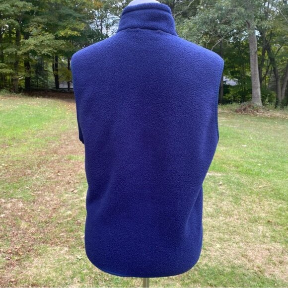 PATAGONIA VEST SYNCHILLA COAT JACKET BLUE FLEECE ZIP FRONT POCKETS SIZE M - Picture 10 of 12